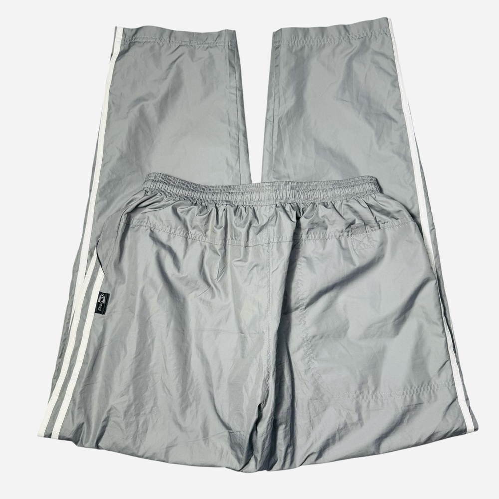 Adidas Climaproof Track Grey With White Stripes Pants Size L - Picture 4 of 13
